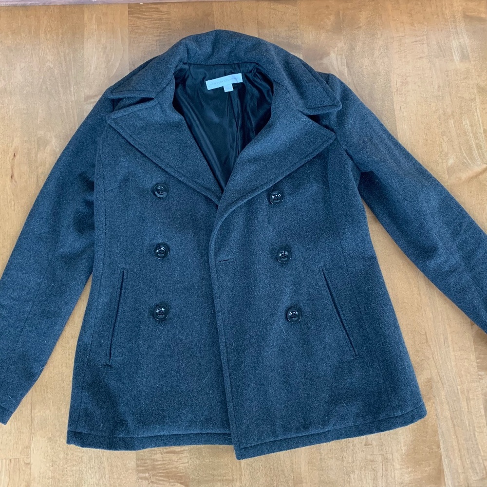 Last call! New York & Co warm charcoal gray blazer style jacket XS, EUC